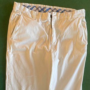 BROOKS BROTHERS WHITE CHINO Pants -Clark Fit 34x34